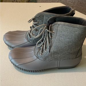 Grey Womens Duck Boot